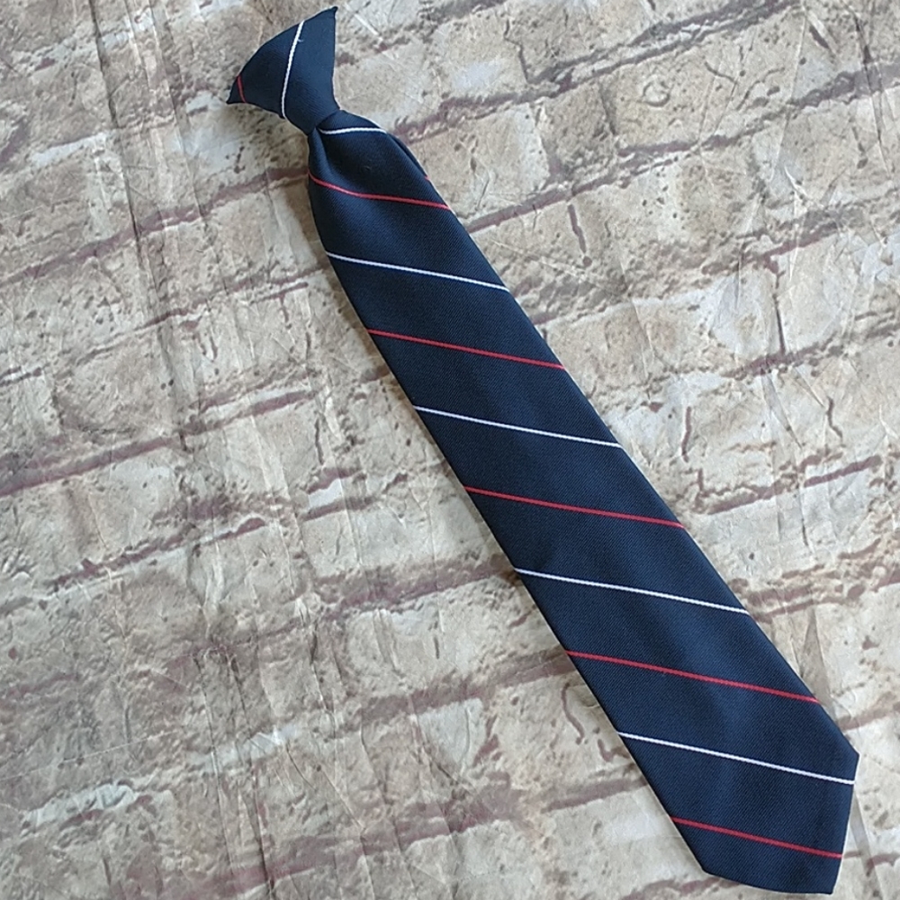 Vintage boys Cavalier clip on tie made in U.S.A